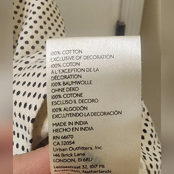 Free People Polka Dot Ruffle Sleeve Dress, Size Small Petite, Cotton. - Picture 9 of 9